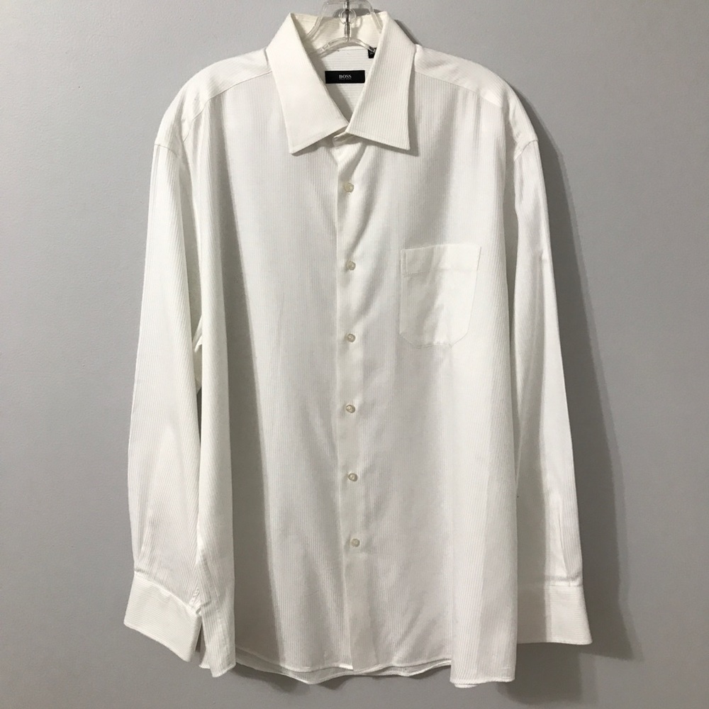 Boss Hugo Boss White Button-Down Shirt